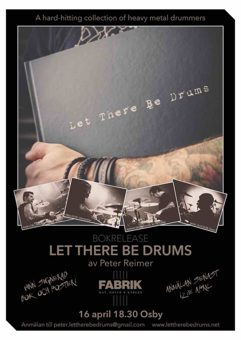 Let There Be Drums – bokrelease på Fabrik